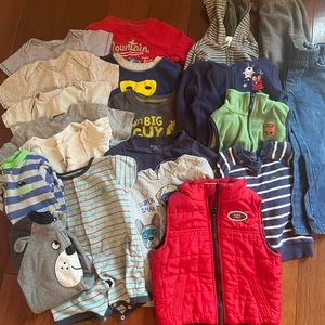 Lot of 20 items boys clothing size 24 months